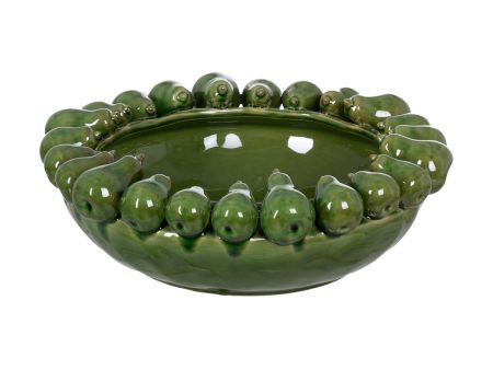 Centerpiece Green Ceramic 37,3 x 37,3 x 13,7 cm Hot on Sale