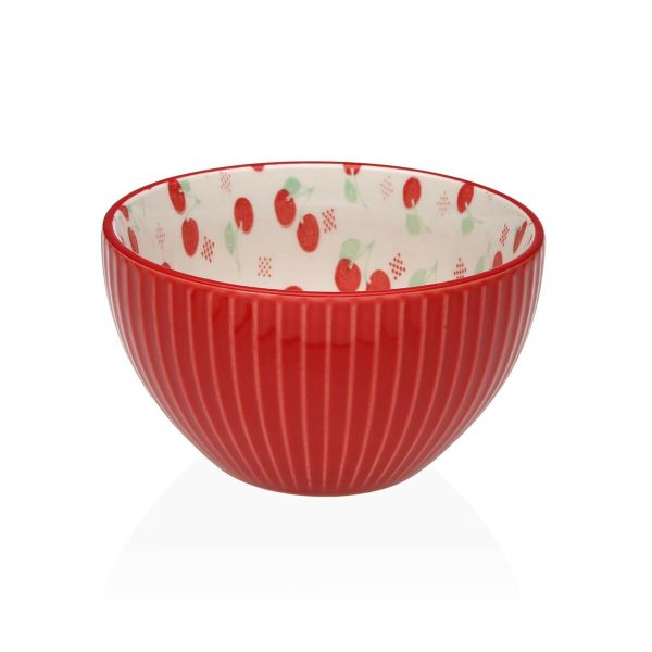 Bowl Versa 9,3 x 2,5 x 7,3 cm Cherries Fashion