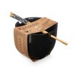 Bowl Black Bamboo 24 x 10,7 x 13,3 cm Toothpicks asiatico oriental (12 Units) For Cheap