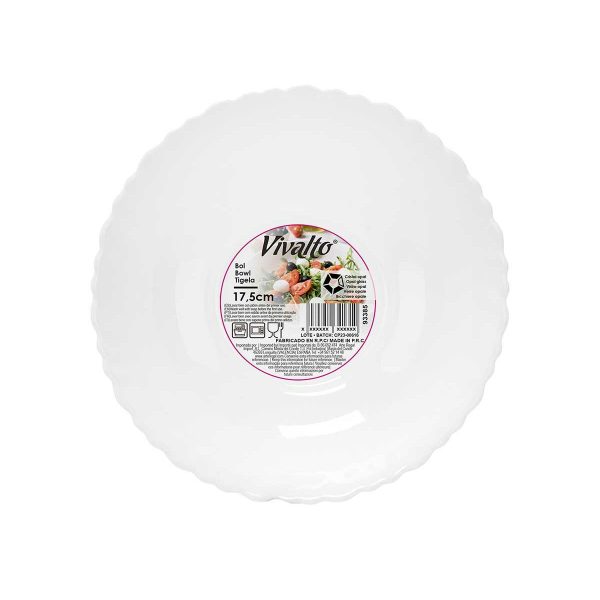 Bowl White 17,5 x 5,5 x 17,5 cm (24 Units) Online Hot Sale