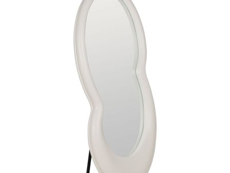 Free standing mirror White MDF Wood 85 x 170 x 10 cm For Cheap