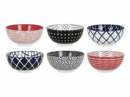 Bowl La Mediterránea Hana Porcelain Multicolour 18 Units on Sale