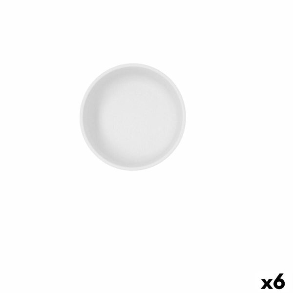 Bowl Bidasoa Fosil White Ceramic 11,8 x 11,8 x 5,9 cm (6 Units) Sale