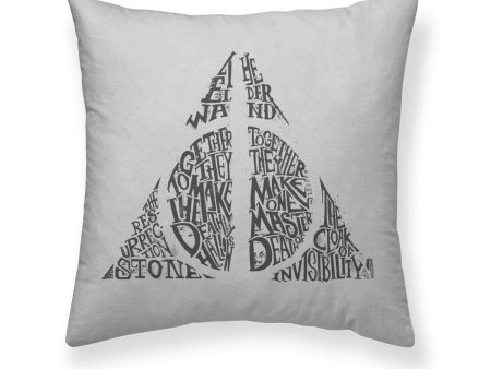 Cushion cover Harry Potter Dealthy Hallows Grey Multicolour 50 x 50 cm Supply