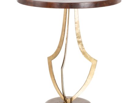 Side table Golden Natural 51 x 51 x 58 cm For Discount