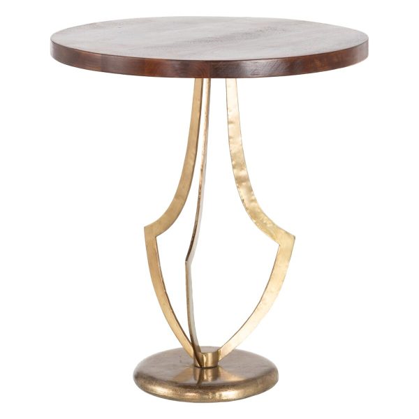 Side table Golden Natural 51 x 51 x 58 cm For Discount