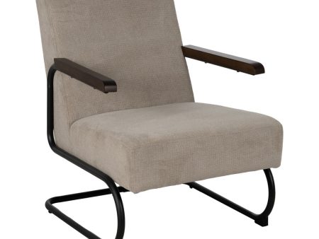 Armchair Black Taupe 61 x 70 x 85 cm on Sale