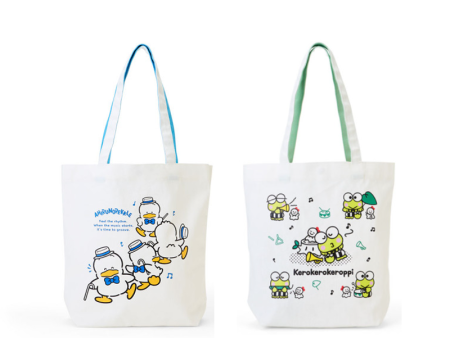 Sanrio Tote Bag - Pekkle, Keroppi   Singing & Dancing For Discount