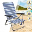 Folding Chair Aktive Mykonos Striped 47 x 85 x 50 cm (4 Units) Hot on Sale