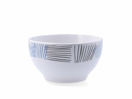 Bowl Quid Chicago White Ceramic 510 ml (6 Units) Fashion