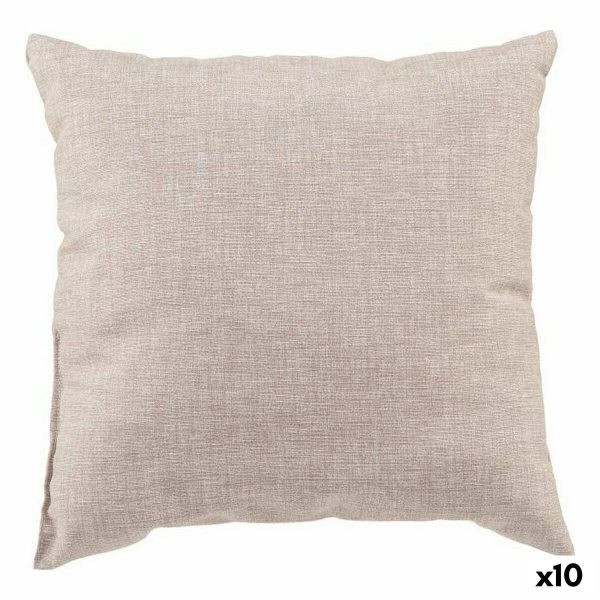 Cushion 38 x 38 x 10 cm Light brown (10 Units) Hot on Sale