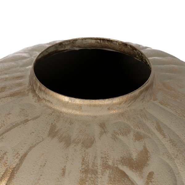 Vase Beige Golden Iron 25 x 25 x 33 cm Supply