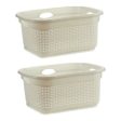 Basket 986485 White Plastic 25 L 42,5 x 25,5 x 63,5 cm Online