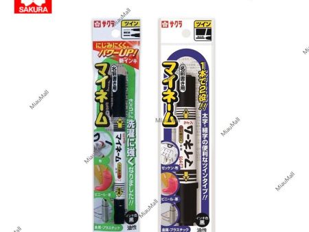 Sakura  My Name  Double-Sided Marker Pen (Thick   Thin) Cheap