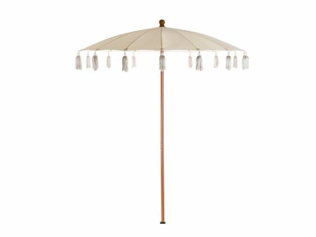 Sunshade DKD Home Decor Beige Natural Metal 170 x 170 x 230 cm Hot on Sale