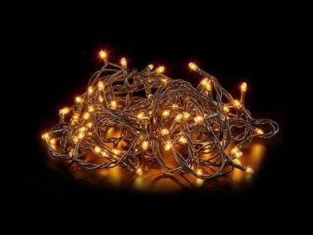 Wreath of LED Lights Yellow (6 m) Online Sale