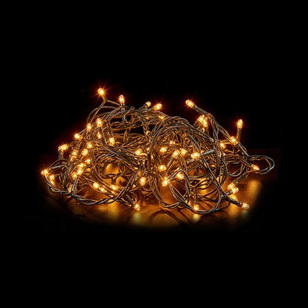 Wreath of LED Lights Yellow (6 m) Online Sale