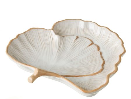 Bowl GINKGO White Natural Porcelain 25,2 x 26 x 5,5 cm Online