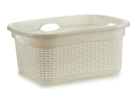 Basket 986485 White Plastic 25 L 42,5 x 25,5 x 63,5 cm Online