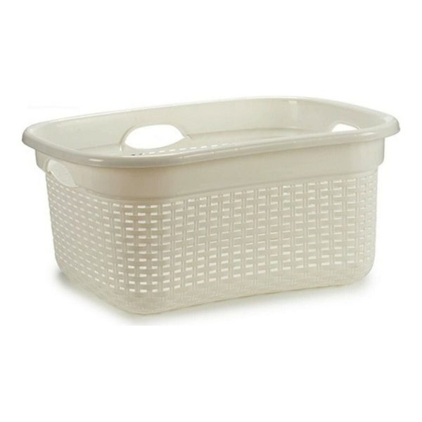 Basket 986485 White Plastic 25 L 42,5 x 25,5 x 63,5 cm Online