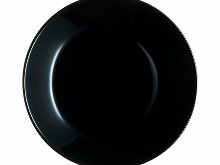 Dessert dish Luminarc Zelie Negro Black Glass Ø 18 cm (12 Units) Cheap