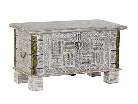 Chest DKD Home Decor Metal Mango wood 80 x 40 x 45 cm Online Hot Sale