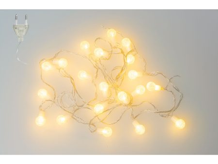 Wreath of LED Lights Romimex Transparent 5 m 10 X 3 X 13 CM Online Hot Sale