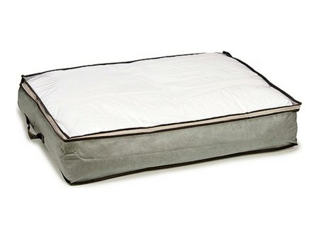 Storage Bag Cothes Cloth White Grey (80 x 45 x 15 cm) Online now