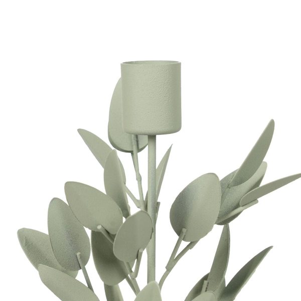 Candleholder Light Green Iron 8 x 8 x 29 cm Sale