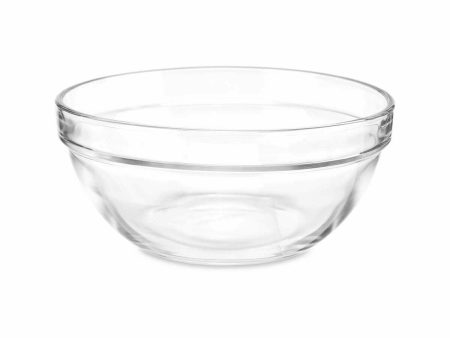 Bowl Transparent Glass 650 ml Stackable (24 Units) Online now