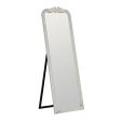 Free standing mirror White Crystal Paolownia wood 60 x 180 x 4 cm Cheap