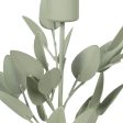 Candleholder Light Green Iron 8 x 8 x 29 cm Sale