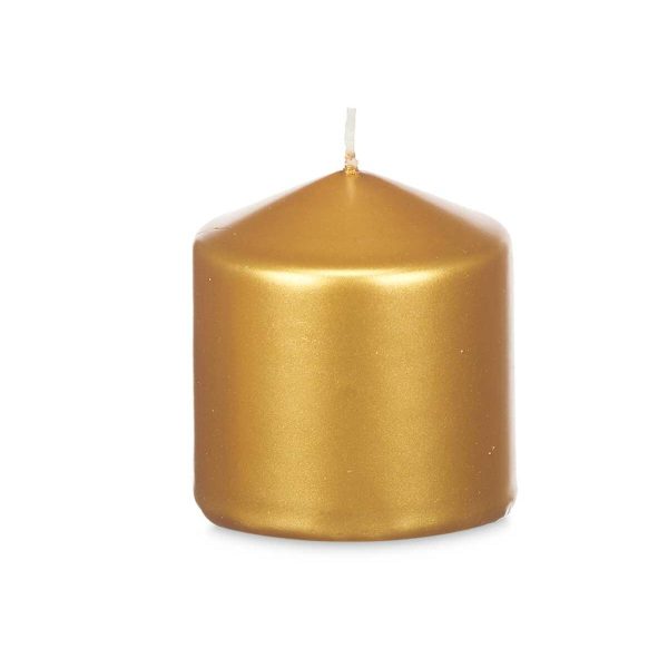 Candle Acorde 92532 Golden 7 x 7,5 x 7 cm (24 Units) Online