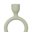 Candleholder Light Green Iron 9 x 7 x 25 cm Sale