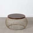 Side table Golden Natural 61 x 61 x 33 cm on Sale