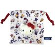 Sanrio - Boa Face Drawstring Bag   Kitty is Always by your Side Hot on Sale