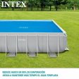 Swimming Pool Cover Intex Frame Solar Rectangular 378 x 186 cm For Discount