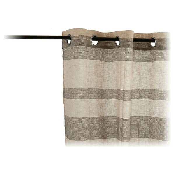 Curtains 140 x 0,1 x 260 cm Grey Beige For Discount