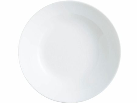 Deep Plate Luminarc Zelie White Glass Ø 20 cm (12 Units) Fashion