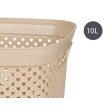 Basket Beige Plastic 10 L 24 x 17 x 35 cm Discount