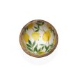 Bowl Versa Bamboo Porcelain Mango wood Lemon For Sale