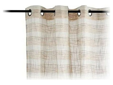 Curtains Brown Stripes Light brown (260 x 140 cm) Sale