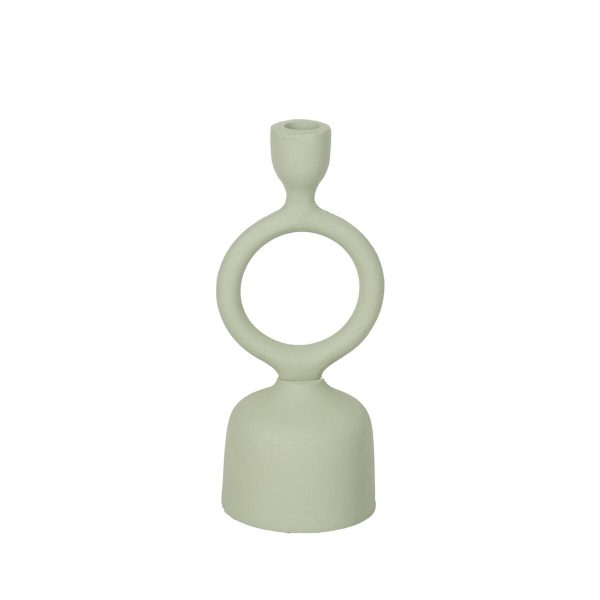 Candleholder Light Green Iron 9 x 7 x 25 cm Sale