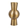 Vase Golden Aluminium 25,4 x 25,4 x 50,8 cm Online Sale