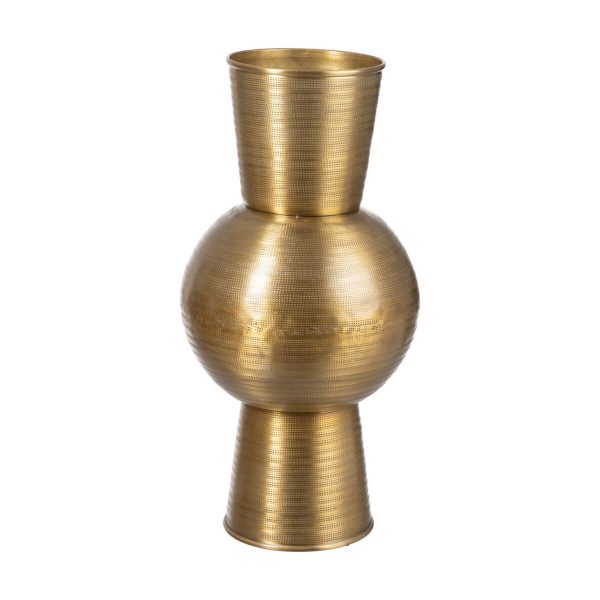 Vase Golden Aluminium 25,4 x 25,4 x 50,8 cm Online Sale