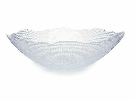 Bowl Infinity Transparent Crystal 31 x 8,3 x 31 cm (4 Units) Cheap