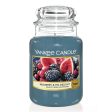 Scented Candle Yankee Candle Classic Large Jar Candles Fig Blackberry 623 g Hot on Sale