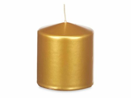 Candle Acorde 92542 Golden 9 x 10 x 9 cm (12 Units) Online Sale