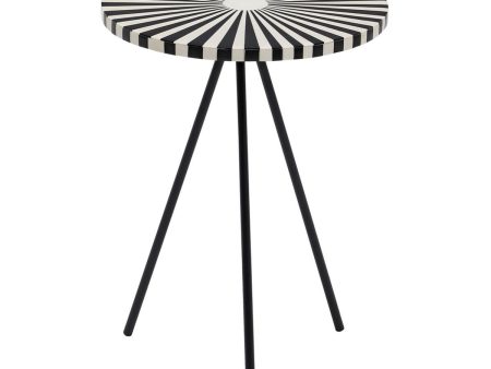 Side table White Black 38 x 38 x 50 cm Discount