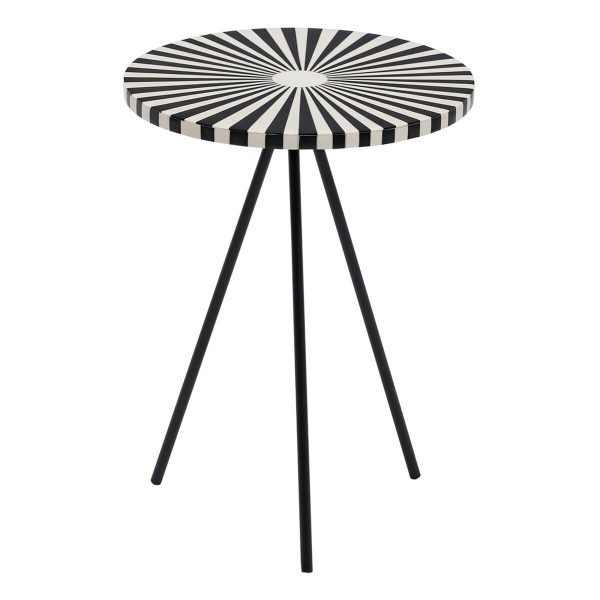 Side table White Black 38 x 38 x 50 cm Discount